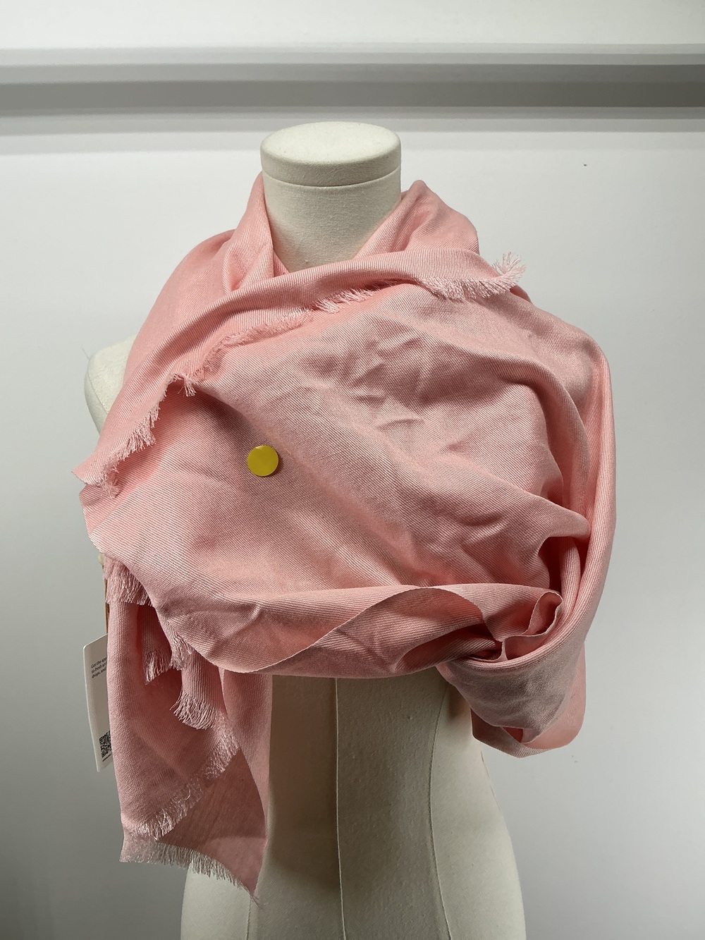 Featherweight Cashmere Silk Frayed Edge Scarf